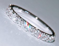 1Ct Brilliant Natural Diamond Engagement Ring Wedding Band 14k Solid White Gold