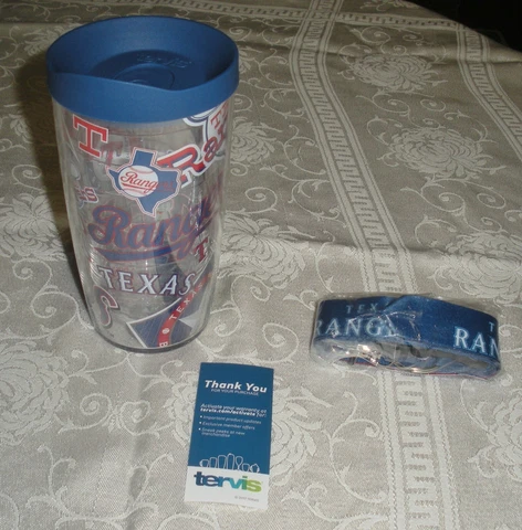 Tervis Tumbler MLB Texas Rangers 16 oz Insulated Cup and Lanyard Cover