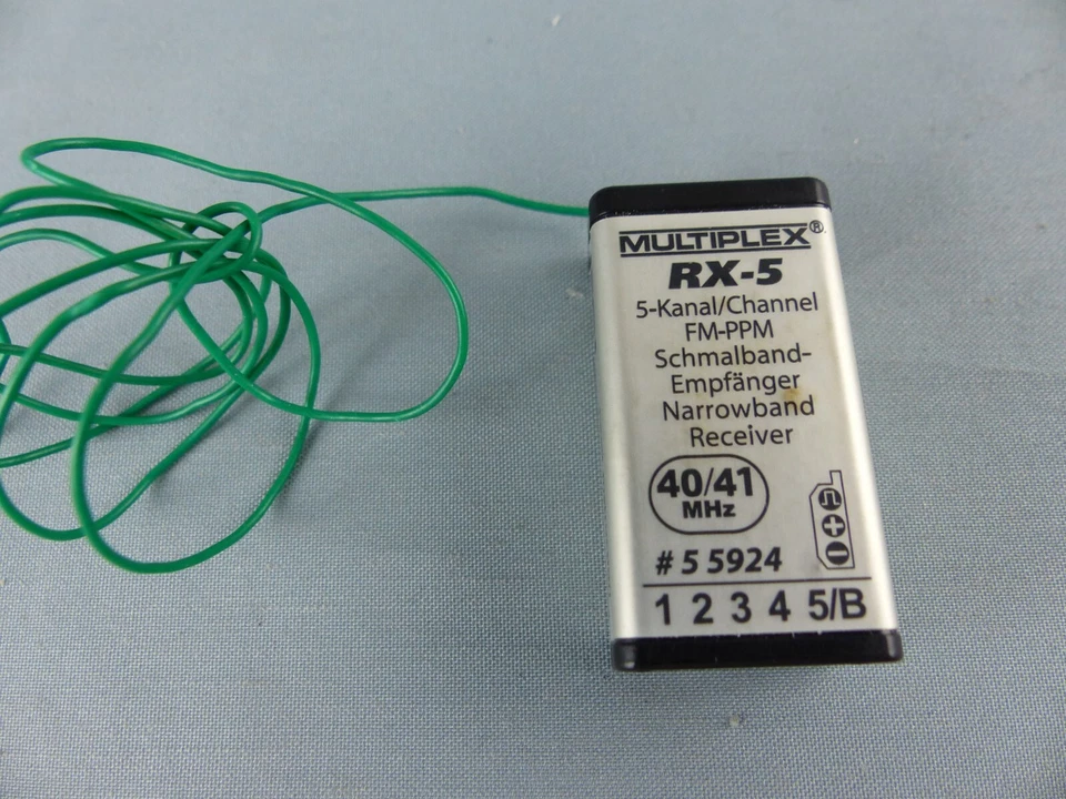 MULTIPLEX récepteur RX-5 , 40/41 MHZ réf 55924 ,testé OK modélisme RC - Photo 1/2