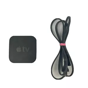 Apple TV 3rd Generation Black Media Streamer Model A1469 No Remote TESTED - Picture 1 of 6