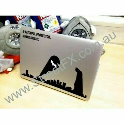 Laptop Batman Gotham City Calcomanía Adhesiva Oscura Apple Macbook Dell Laptop MSI Asus. Foto 1 de 3