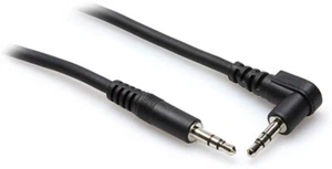 HOSA - Stereo Verbindungskabel - 3,5 mm TRS auf rechtwinklig 3,5 mm TRS - 3 Fuß - Bild 1 von 1