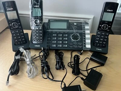 VTech DS6251-3 DECT 6.0 2 линии беспроводной телефон с ответом, 80-1401-00 * б/у * 4 - Изображение 1 из 4