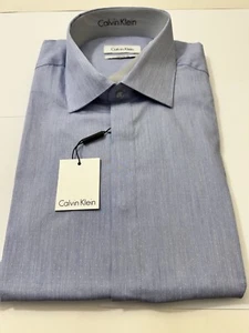 Neu mit Etikett Calvin Klein Hemd 100 % Baumwolle blau 15,5 32/33 - Bild 1 von 6