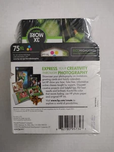 Genuine HP 75XL Tri Color High Capacity Ink Cartridge 4-Pack Exp Apr 2013 - Picture 1 of 3