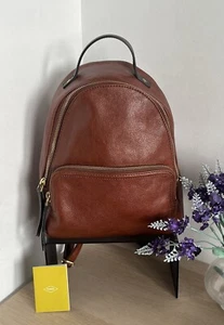 Fossil Rucksack Backpack "Felicity" hellbraun genarbtes Leder - Bild 1 von 18