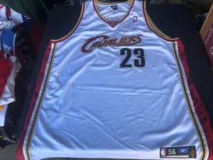 100% Authentic Reebok Cleveland Cavaliers #23 Lebron James Jersey SZ 56 - Picture 1 of 12
