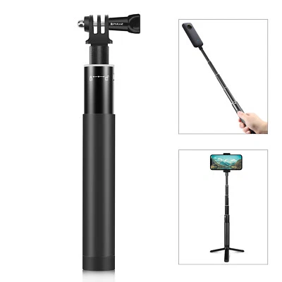 70cm Metal Telescopic Selfie Stick Monopod with Invisible Adapter Base & Screw  - Image 1 of 4