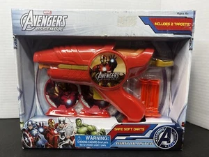 Marvel AVENGERS Assemble Dart Blaster Toy With Safe Soft Darts Targets Iron Man - Picture 1 of 7