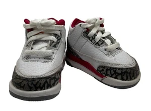 Nike Niño Air Jordan 3 Retro Cardinal 832033-126 - Talla 3C - Imagen 1 de 10