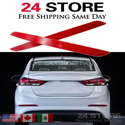 Juego de reflectores de parachoques trasero para Hyundai Elantra 2017-2018 par de lados izquierdo y derecho Foto 1 de 4