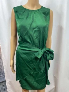 Damen 2023 Herbst Satin Kleid, Bindeband Taille Elegant Cocktail Minikleid Größe S - Bild 1 von 5