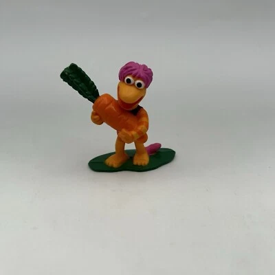 Figura de PVC Fraggle Rock Gobo 1988 2,5" sosteniendo zanahoria vintage Jim Henson Foto 1 de 4
