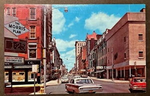 Wheeling WV View on Market Street in Wheeling w Early Cars SHIPS FREE - Picture 1 of 2