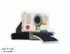 Vintage Polaroid Sofortbildkamera bestickt aufbügeln Aufnäher
