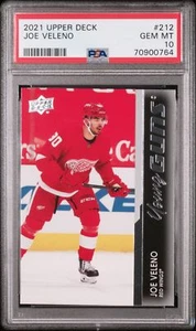 PSA Joe Veleno #212 10 RC Detroit Red Wings Rookie - Foto 1 di 2