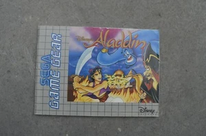 Notice Game Gear / GG Booklet Aladdin PAL authentic original SEGA - Picture 1 of 5