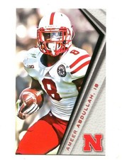 2014 Nebraska Cornhuskers Football Pocket Schedule Adidas card Ameer Abdullah