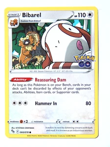 Bibarel 060/078 (NM, Pokemon Karte, Pokemon Go, 2022, farblos, Common) - Bild 1 von 2