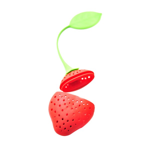 Silicone Strawberry Tea Leaf Strainer Loose Spice Infuser Filter Diffuser To`yk Photo Related