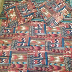 Manta edredón Croscill Home Fashions Cheyenne DOBLE 2 fundas suroeste azteca - Imagen 1 de 11