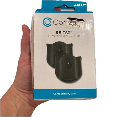Accesorio adaptador de asiento de coche infantil Contours Britax negro nuevo en caja BlissCurve Foto 1 de 4