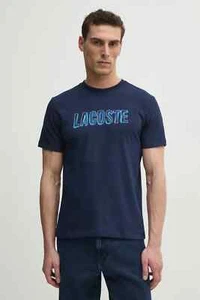 LACOSTE HERREN T-SHIRT RUNDHALS BAUMWOLL/POLYESTER MISCHUNG Art. TH8916 - BLAU und WEISS - Bild 1 von 18
