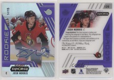 2020-21 Upper Deck Synergy SP Purple /15 Josh Norris #129 Rookie Auto RC
