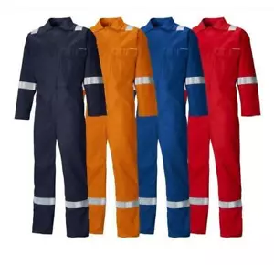 Dickies FR24/7TP Flame Retardant Antistatic Everyday Coverall Boilersuit Hi-Viz - Picture 1 of 3