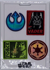 Disney Parks Patched Star Wars Vader Skywalker Force Patch Set of 4 Adhesive NEW - Picture 1 of 3