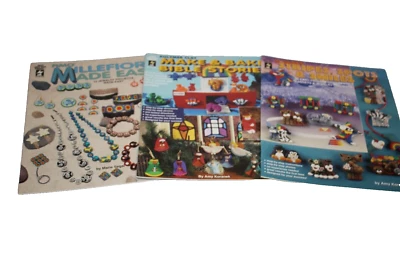 Polymer Clay Book Lot Fimo Millefori Jewelry Bible Stories Sculpey Amy Koranek - Image 1 of 4