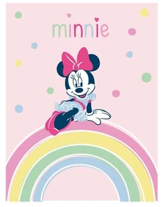 Minnie Maus Fleecedecke Kuscheldecke 100x140cm Kinder Wohndecke 100%Polar Fleece - Imagen 1 de 2