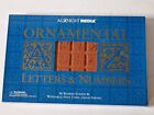 ALL NIGHT MEDIA ORNAMENTAL LETTERS & NUMBERS STAMP KIT & GOLD INK PAD