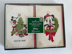 NEW Hallmark Disney Mickey Mouse 35  Count Holiday Christmas Cards Assortment - Picture 1 of 9