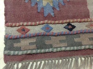 VINTAGE Moroccan Berber Wool Hand Woven Tight Tribal Rug Carpet 37" x 61" - Picture 1 of 11