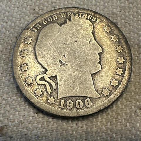 1906 D Barber Quarter Cover