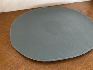 Christiane Perrochon Stoneware Slate Grey Oval Platter - 13.7" x 11.4" - Picture 1 of 6