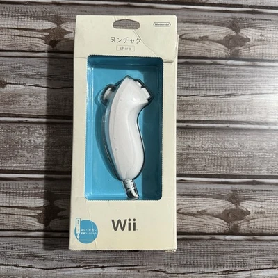 Authentic Official Nintendo Wii Nunchuck Shiro White OEM Japan Version SEALED - Image 1 of 4