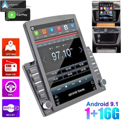 2Din Android 9.1 GPS Navi 9.7"Player WiFi Fit For Android Car FM Radio Stereo FM - Image 1 of 4