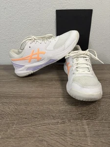 Asics Gel Dedicate 8 Pickleball weiß Laufschuhe Turnschuhe Damengröße 8 - Bild 1 von 9