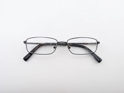 Nautica Eyeglasses, Frames Only, N7161 010, 51-16-140, Metal, Black, Rectangular - Image 1 of 4