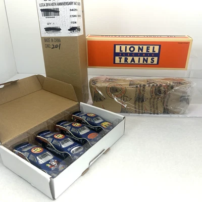 Lionel 6-58584 LCCA 2014 Wabash Auto Loader w 4 Nascar Cars NEW O Gauge Club - Image 1 of 4