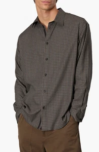 NEW Rag & Bone Matthew Green Plaid Cotton Blend Relaxed Fit Shirt Sz M NWT $268 - Picture 1 of 17