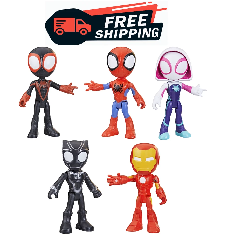Marvel Spidey & His Friends 5pc Hero Figure Collection 4" Action Set