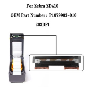 Enhance Print Quality with P1079903010 Thermal Printhead for Zebra ZD410 - Photo 1/9