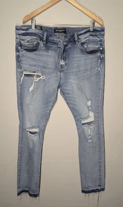 Cult of Individuality Jeans Adult 40x32 Punk Super Skinny Paint Mens Raw Hem - Picture 1 of 7