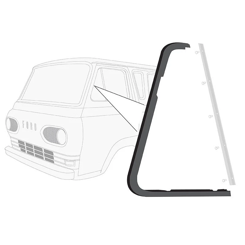 Vent Window Rubber Seals 1961-67 Ford Econoline Made in USA C1UZ-8921448-PR - Image 1 of 1