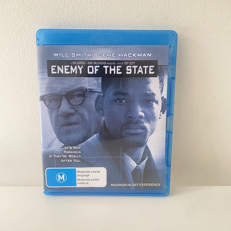 Enemy of the State (Blu-ray, 1998) Will Smith, Gene Hackman, Tony Scott Region B - image 1 of 4