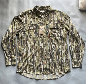 Duck Camp | XL | Woodland Camo | Hunt | Lightweight Nylon | Long Sleeve | BNWT - Picture 1 of 10