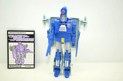 Transformers G1 SCOURGE 100% COMPLETO Original con Pistola y Cohete Booster Síguenos Foto 1 de 4